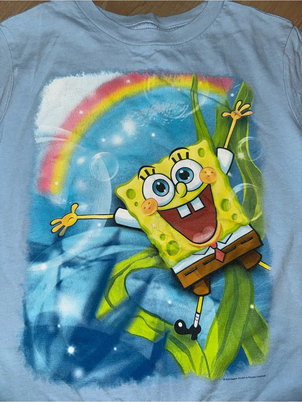 SpongeBob SquarePants Kids Light Blue Graphic Tee